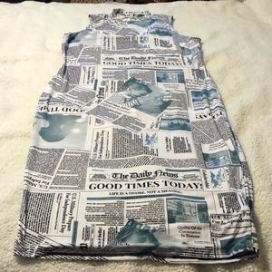 News paper dress